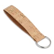 Cork wrist strap with keyring