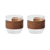 BOGOTA SET - Coffee glass set walnut grip image