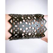 laser cut bracelet - black image