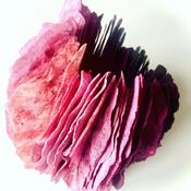 organic pink shells bracelet - pink/purple image