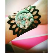 busy sunflower bracelet - black/multicolour image