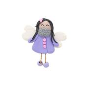 angel of love brooch/magnet - purple/pink image