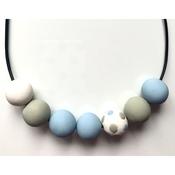 bead me up necklace - green/blue/white image