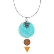 elements necklace - brown/blue image