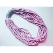 pink scarf necklace - pink image