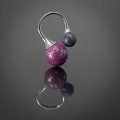 double trouble pink ring - pink/silver image