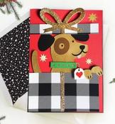 happy pawlidays dog card image