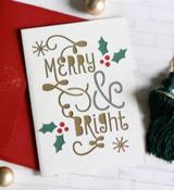 merry and bright card image