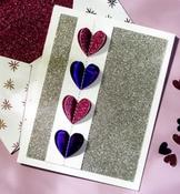 glitter hearts card image