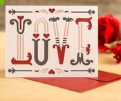 boho love card image