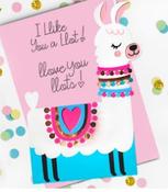 llama love card image