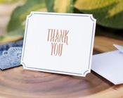 framed thank you card image