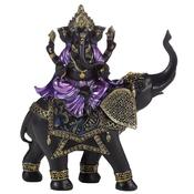 Ganesh On Elephant Figurine image