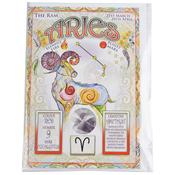 Aries Zodiac Card with Gemstone image