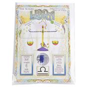 Libra Zodiac Card with Gemstone