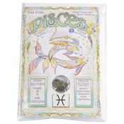 Pisces Zodiac Card with Gemstone image