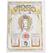 Virgo Zodiac Card with Gemstone image