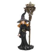 Witch with Staff Backflow Incense Holder