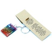 Copper &amp; Chakra Orgonite Power Keyring