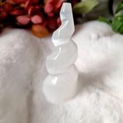 Selenite Unicorn Horn