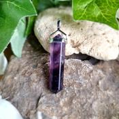 Amethyst Silver Point Pendant image