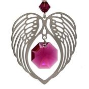 Angel Wings July Birthstone Suncatcher image