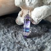 Flourite Crystal Point Pendant