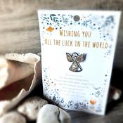 Wishing you Luck Angel Pin