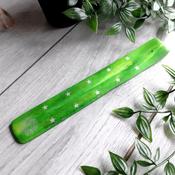 Green Flower of Life Incense Holder