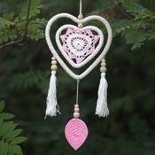 Pink Elemental Spirits Heart Dreamcatcher image