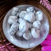 White Howlite Crystal Tumblestone
