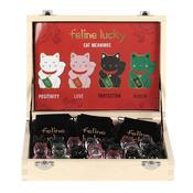 Lucky Cat Glass Charm in a Bag image