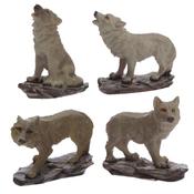 Brown Mini Wolf Figurine image