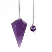 Amethyst Pendulum -  Faceted image