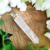 Quartz Healing Wand with Quartz Ball