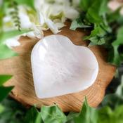 Large Selenite Heart Bowl