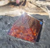 Carnelian Orgone Generator Pyramid