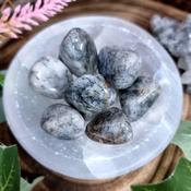 Tourmalinated Quartz Crystal Tumblestone