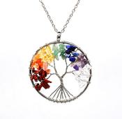 Chakra Tree of Life Pendant image
