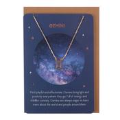 Gemini Zodiac Necklace &amp; Card image