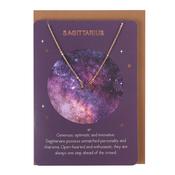 Sagittarius Zodiac Necklace &amp; Card image