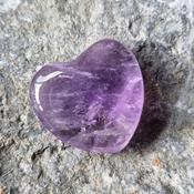 Mini Amethyst Crystal Heart