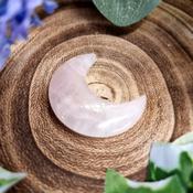 Rose Quartz Crystal Moon