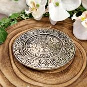Metal Triple Moon Incense Disk image