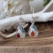 Silver Carnelian Earrings image