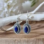 Silver Lapis Lazuli Earrings image