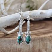Silver Turquoise Earrings image