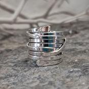 Chunky Wrap Silver Ring image