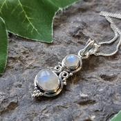 Silver Moonstone Pendant image