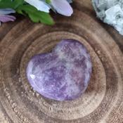 Lepidolite Crystal Heart